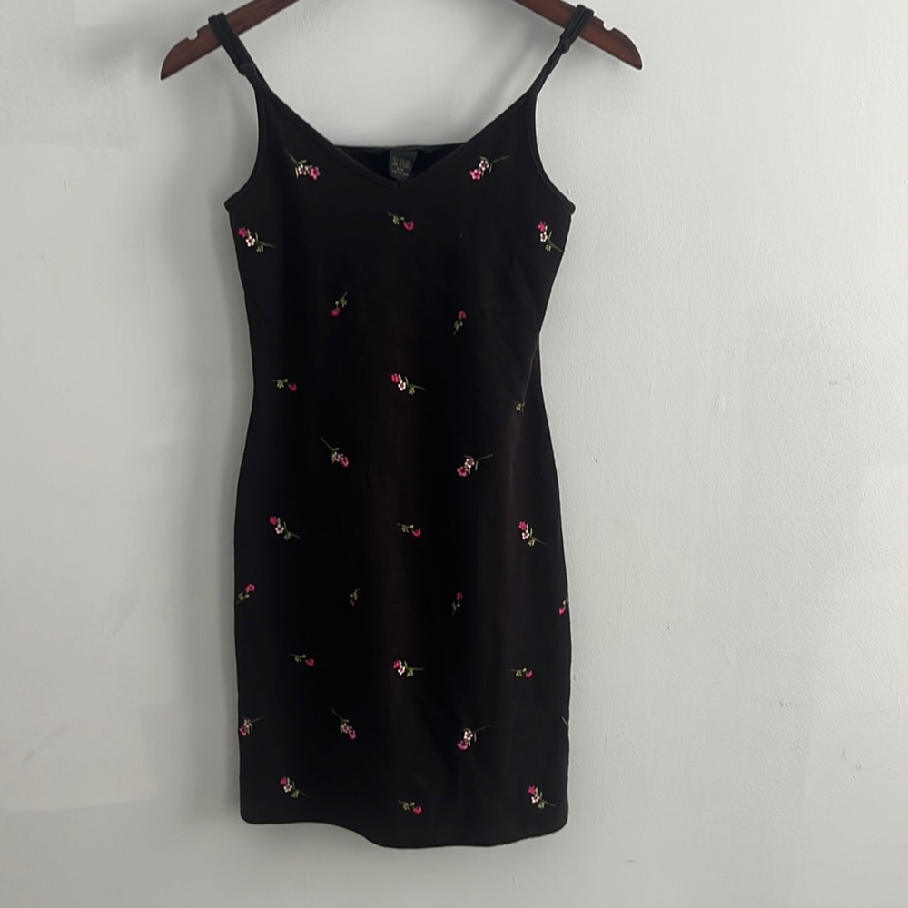 Black Floral Mini